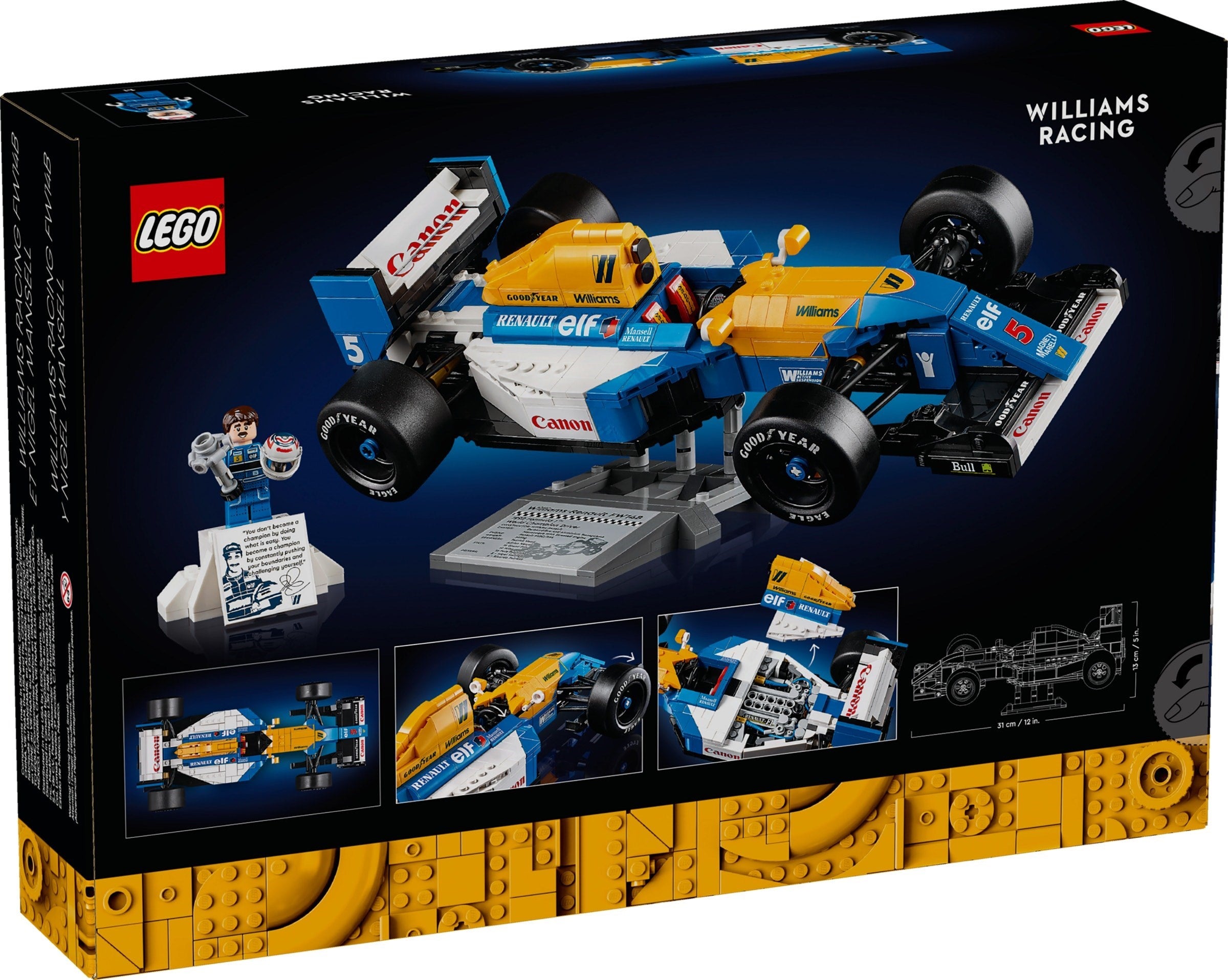 LEGO® Icons Williams Racing FW14B & Nigel Mansell (10353)