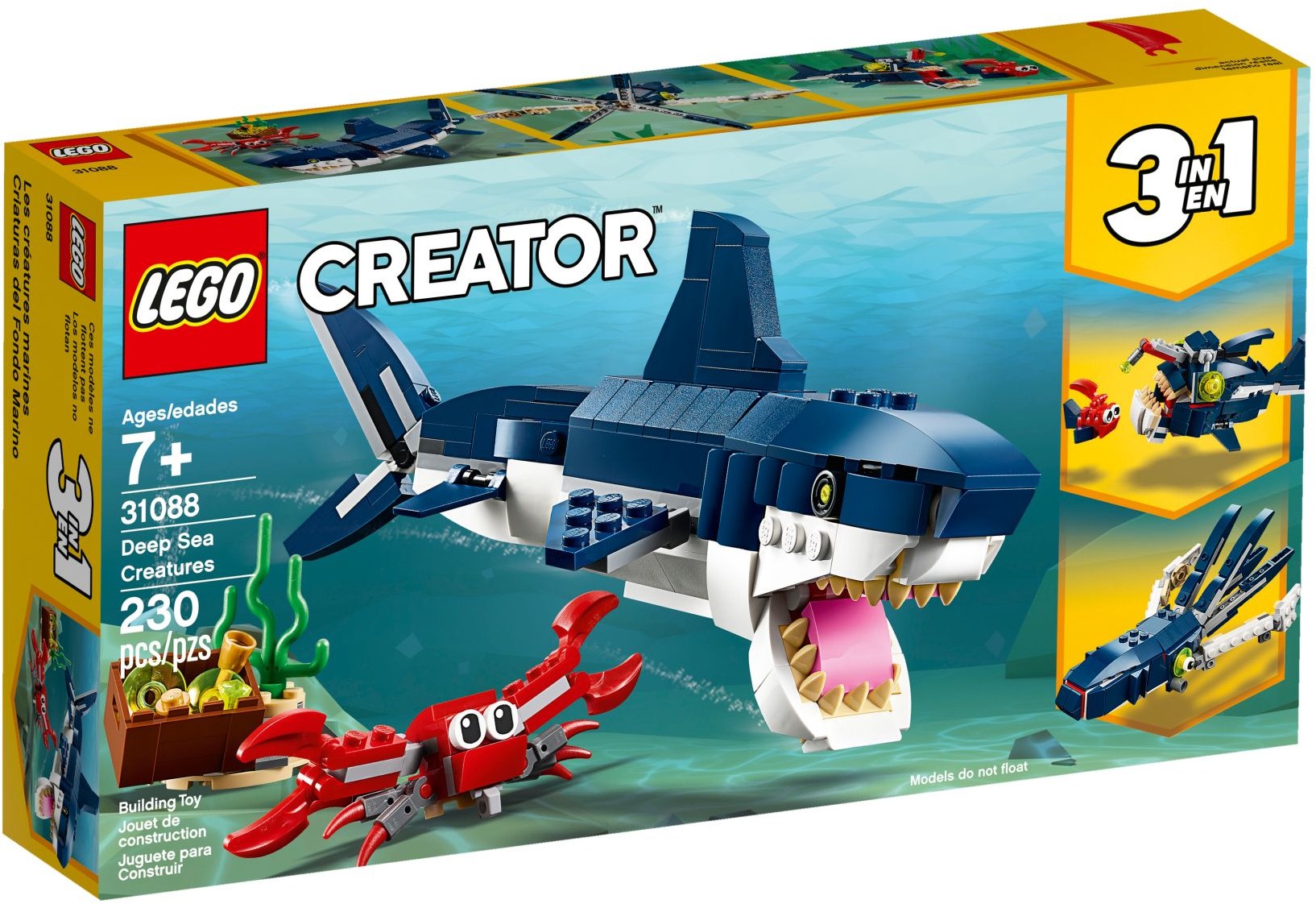 LEGO® Creator 3-v-1 Globokomorska bitja / Deep Sea Creatures (31088)