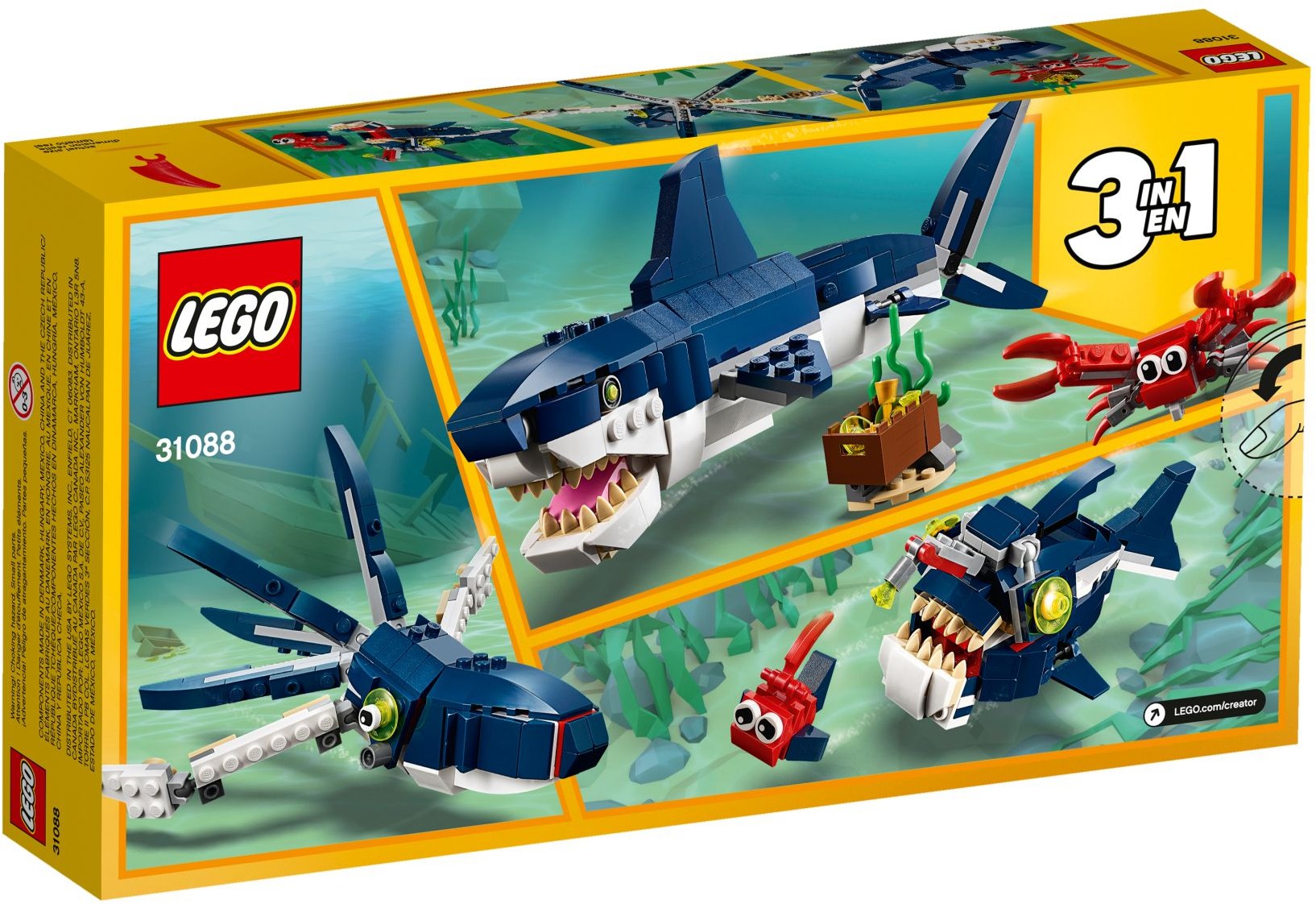 LEGO® Creator 3-v-1 Globokomorska bitja / Deep Sea Creatures (31088)