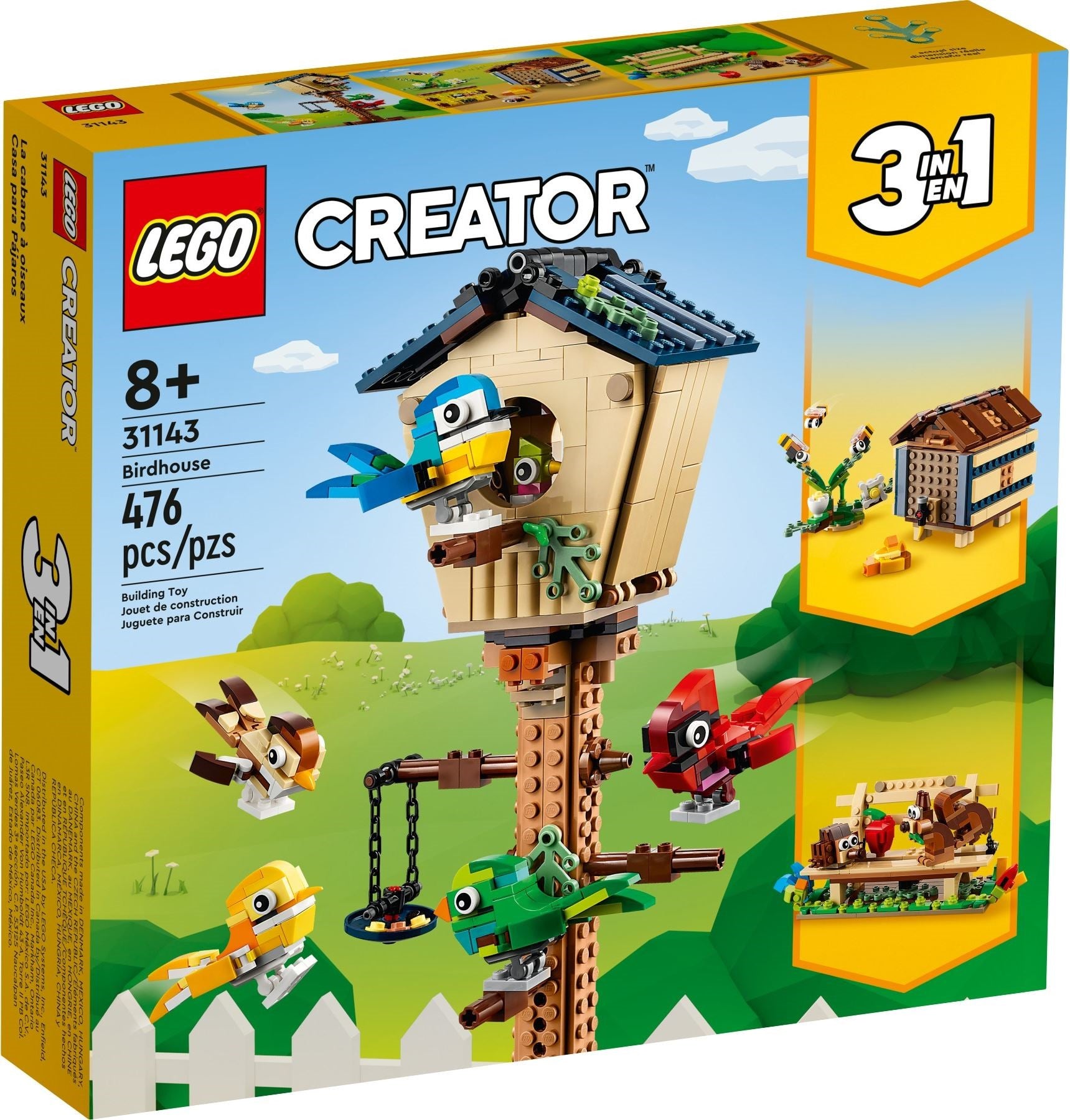 LEGO® Creator 3-v-1 Ptičja hišica / Birdhouse (31143)
