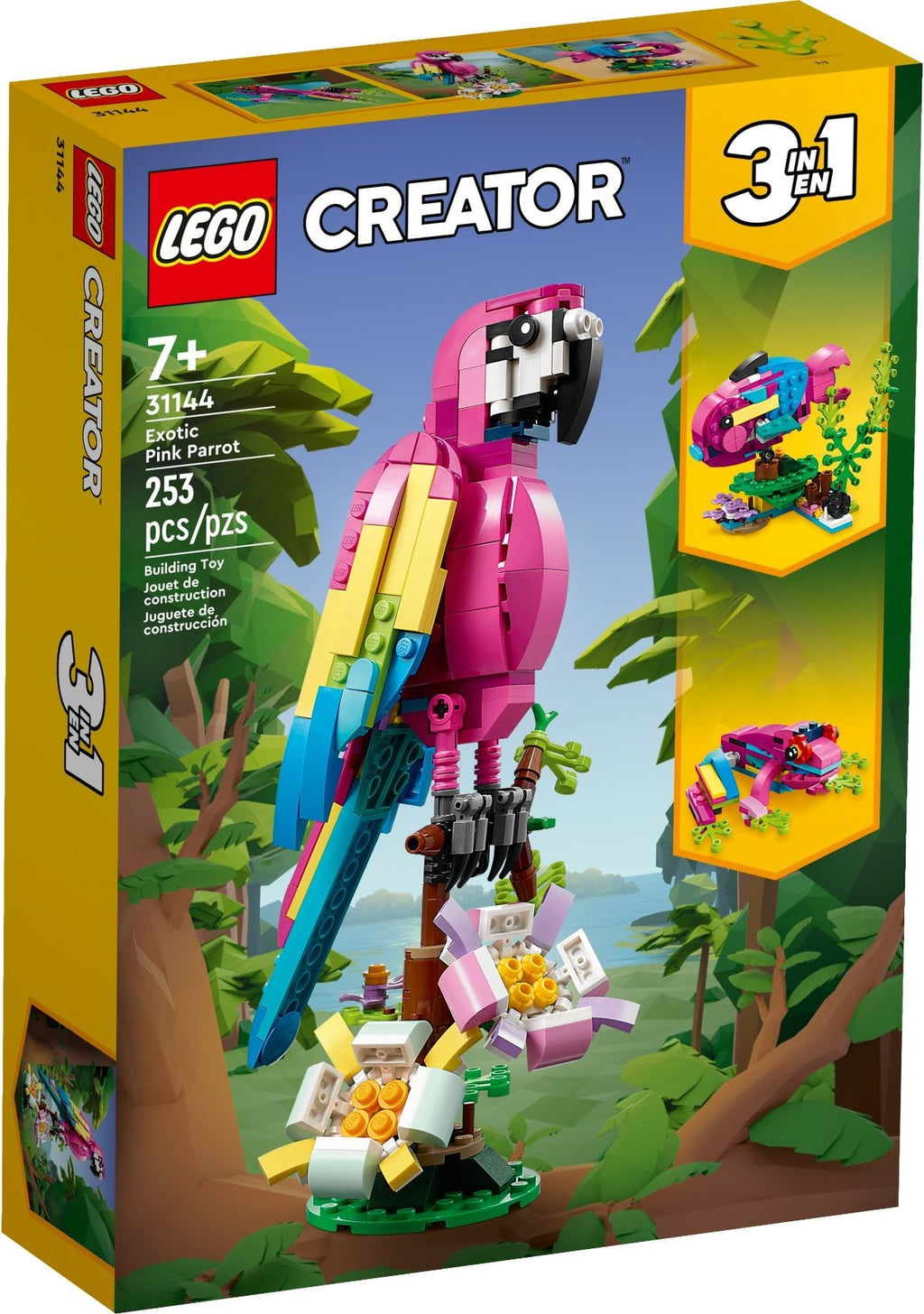 LEGO® Creator 3-v-1 Eksotični rožnati papagaj 31144