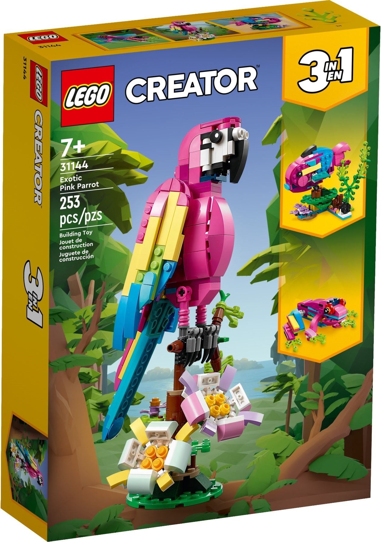 LEGO® Creator 3-v-1 Eksotični rožnati papagaj 31144