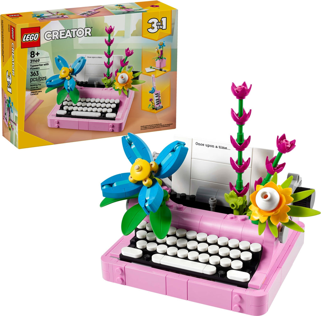 LEGO® Creator 3-v-1 Pisalni stroj s cvetlicami / Typewriter with Flowers (31169)