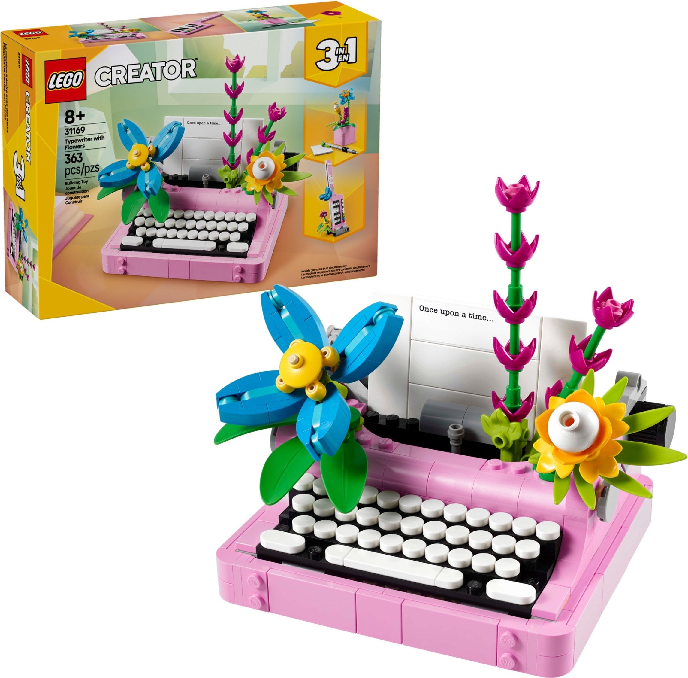 LEGO® Creator 3-v-1 Pisalni stroj s cvetlicami / Typewriter with Flowers (31169)