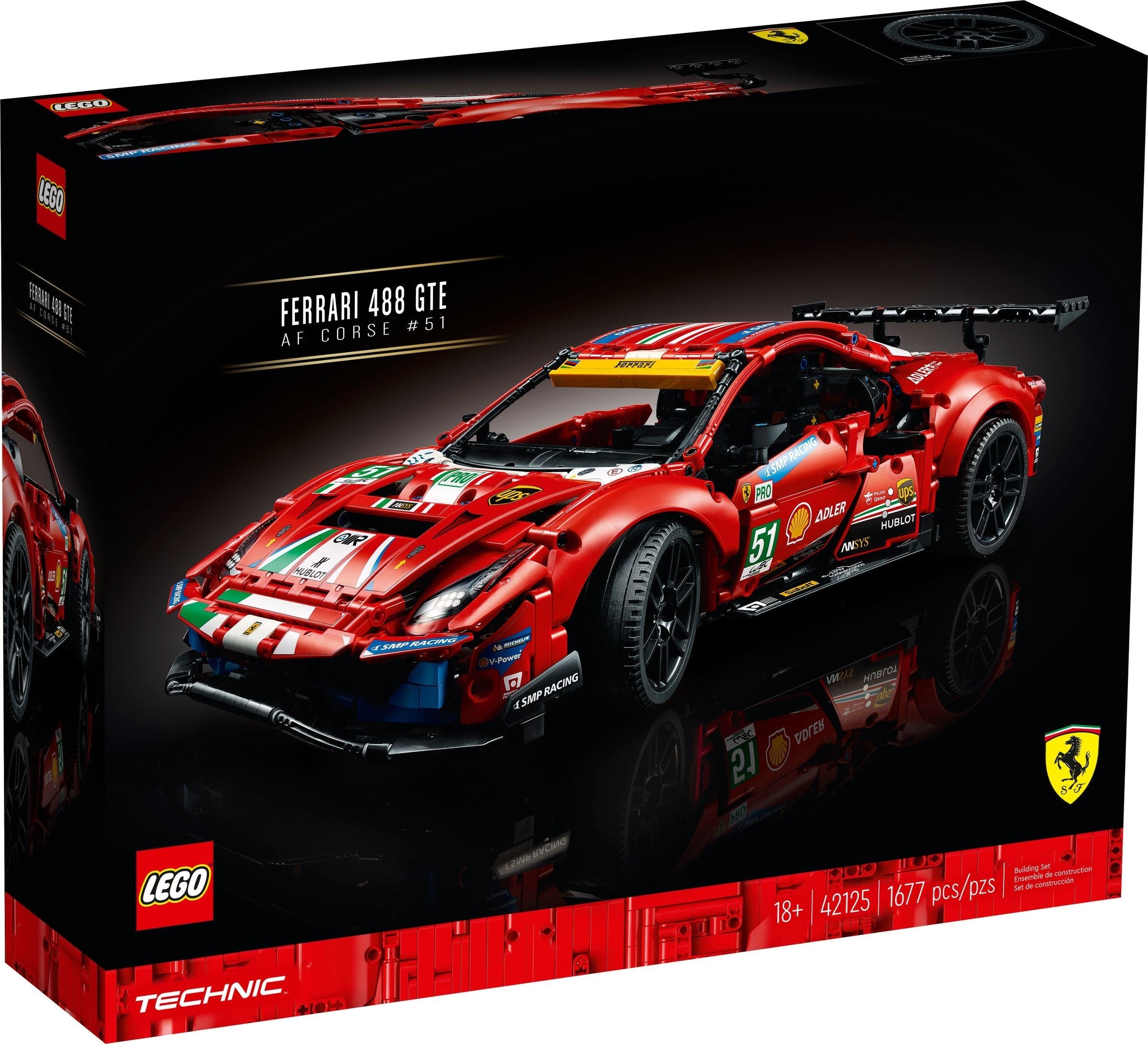 LEGO® Technic Ferrari 488 GTE "AF Corse #51" 42125