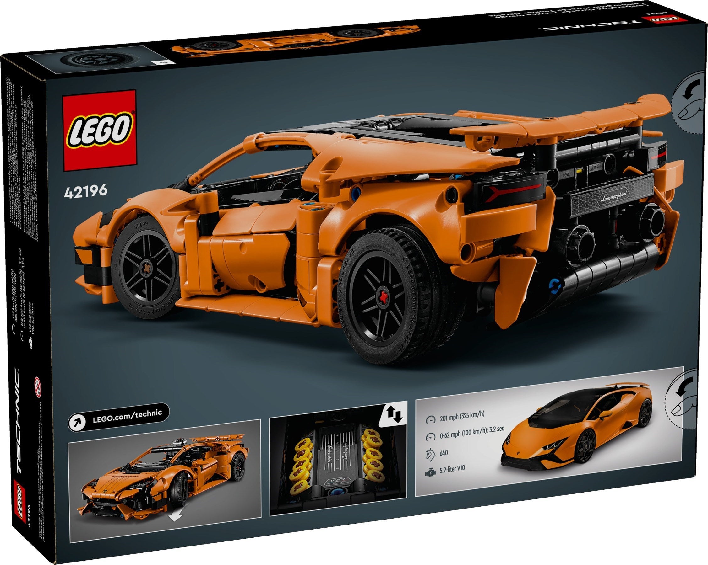 LEGO® Technic Lamborghini Huracán Tecnica Orange 42196