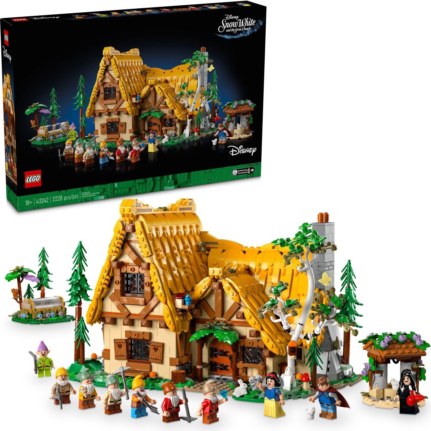 LEGO® Disney Sneguljčica in koča sedmih palčkov 43242