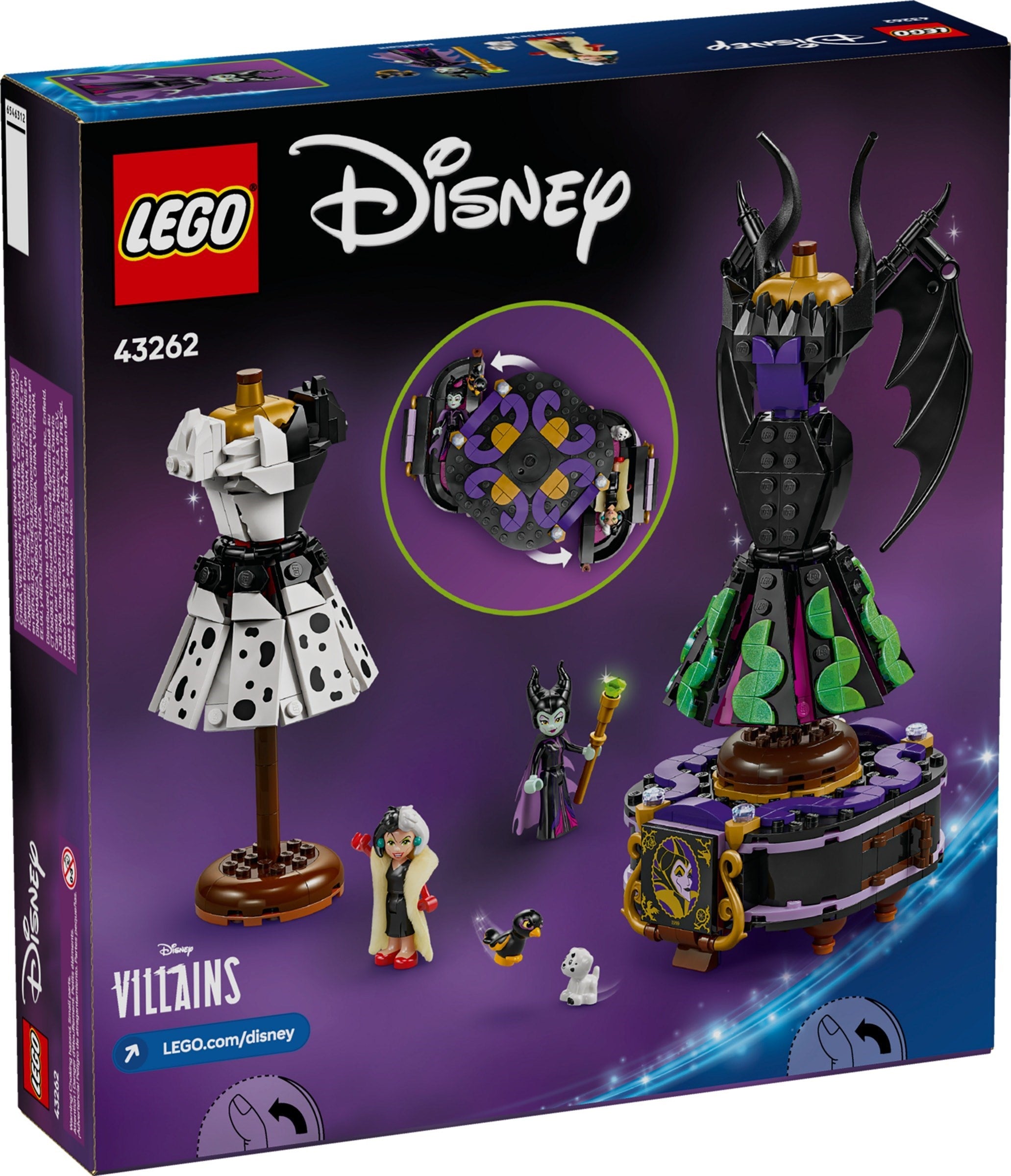 LEGO® Disney Obleki Maleficent in Cruelle De Vil 43262