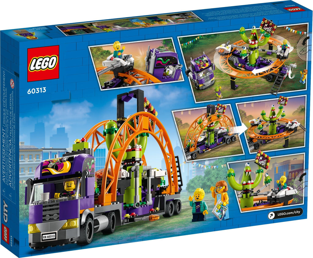 LEGO® City Tovornjak s potujočim zabaviščem in vesoljsko atrakcijo (60313)