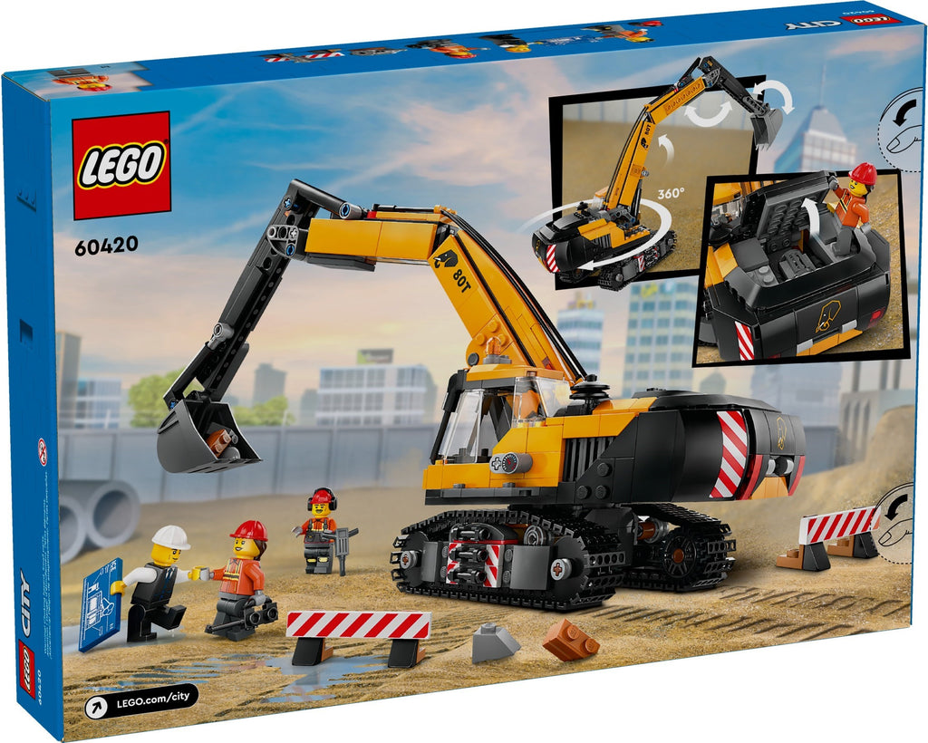 LEGO® City Rumeni bager goseničar (60420)