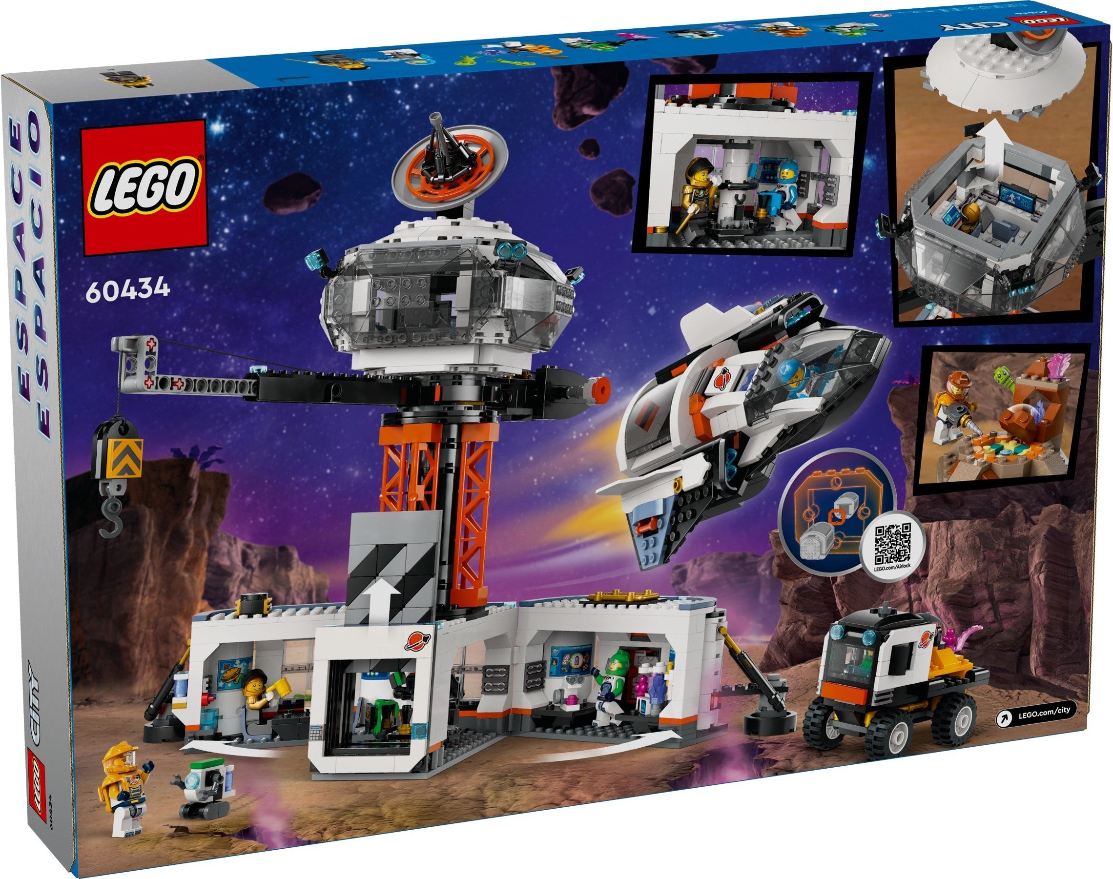 LEGO® City Vesoljska postaja in izstrelitvena ploščad za rakete 60434