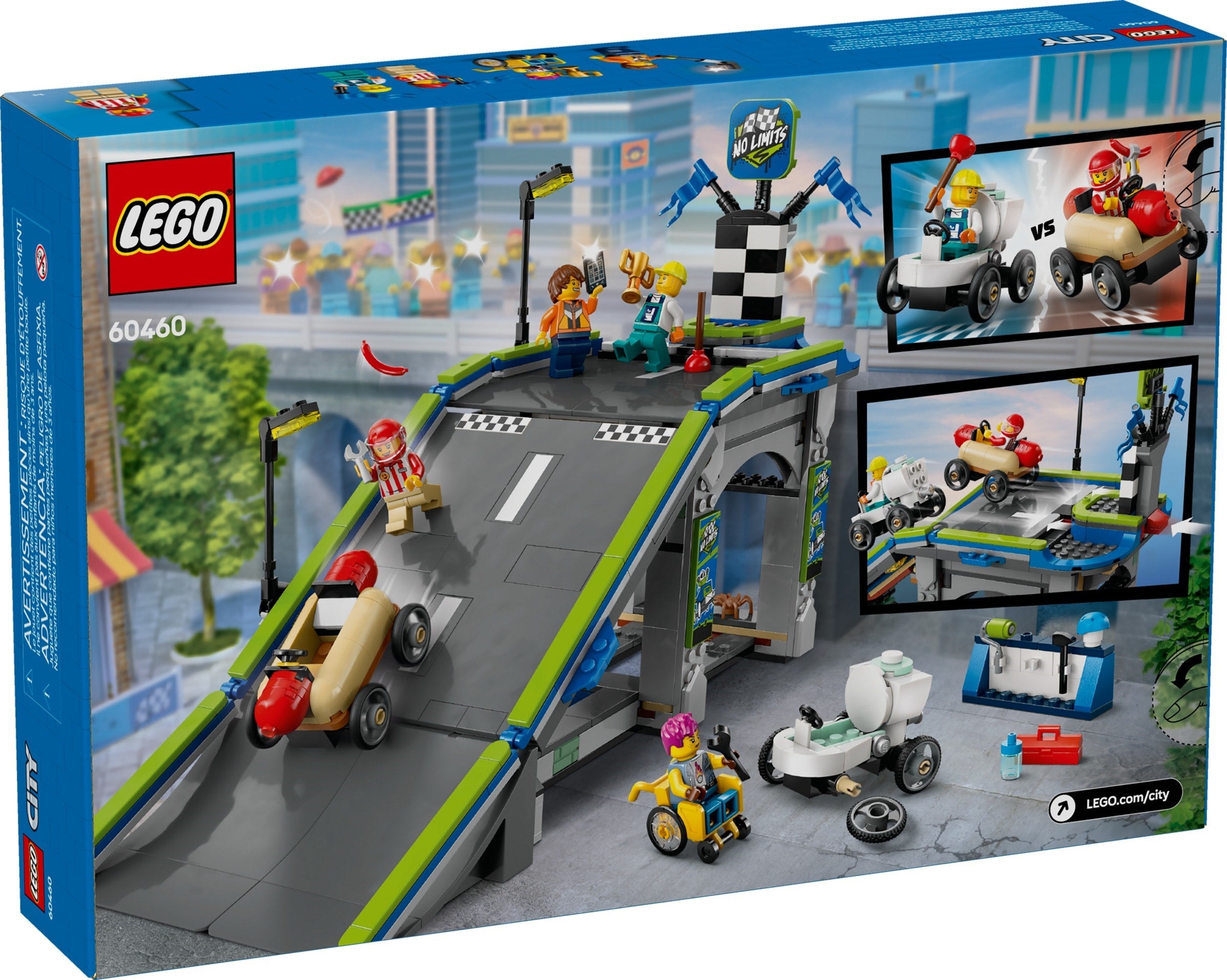 LEGO City Klančina za dirkanje z avtomobilčki 60460