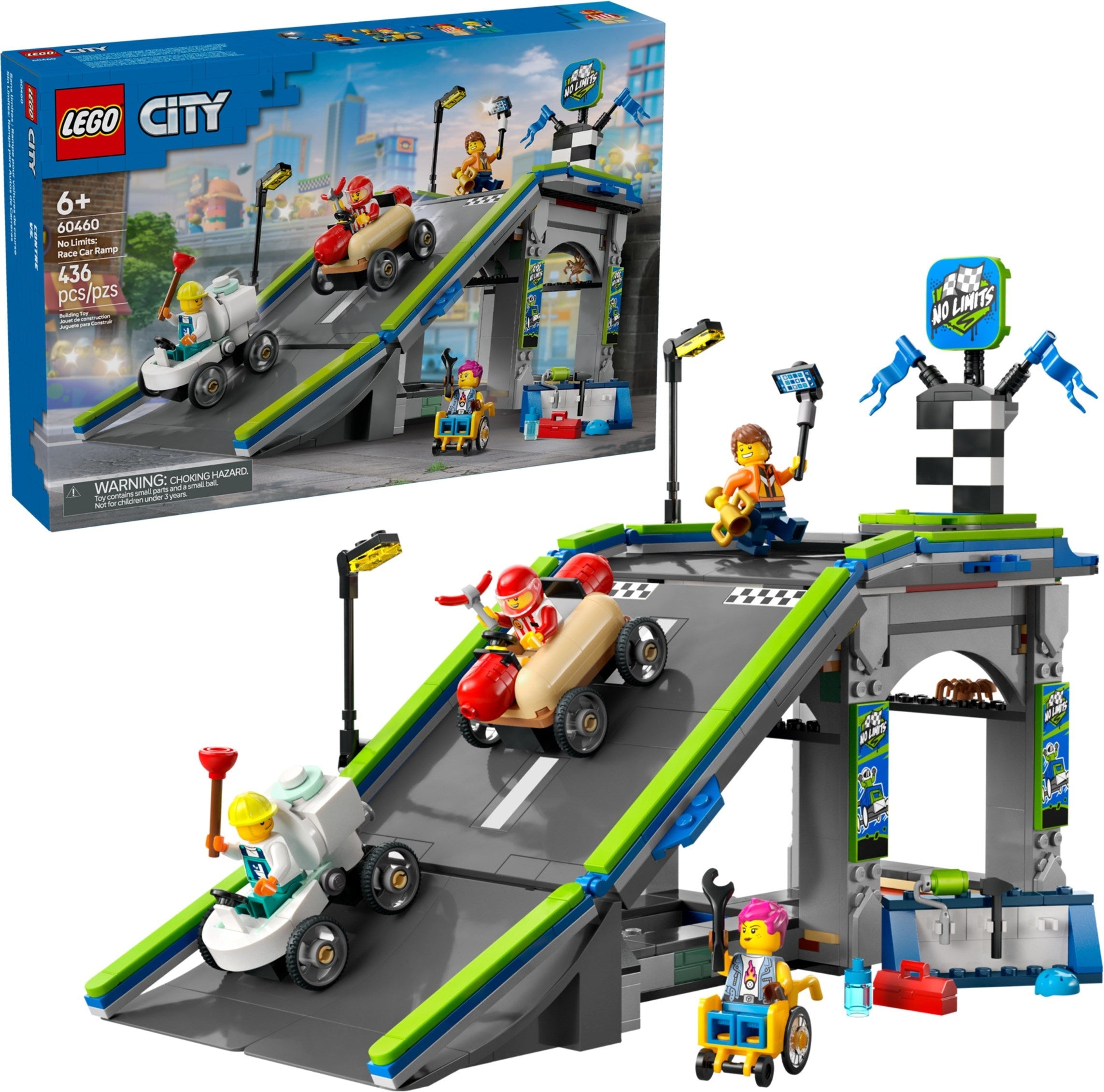 LEGO City Klančina za dirkanje z avtomobilčki 60460