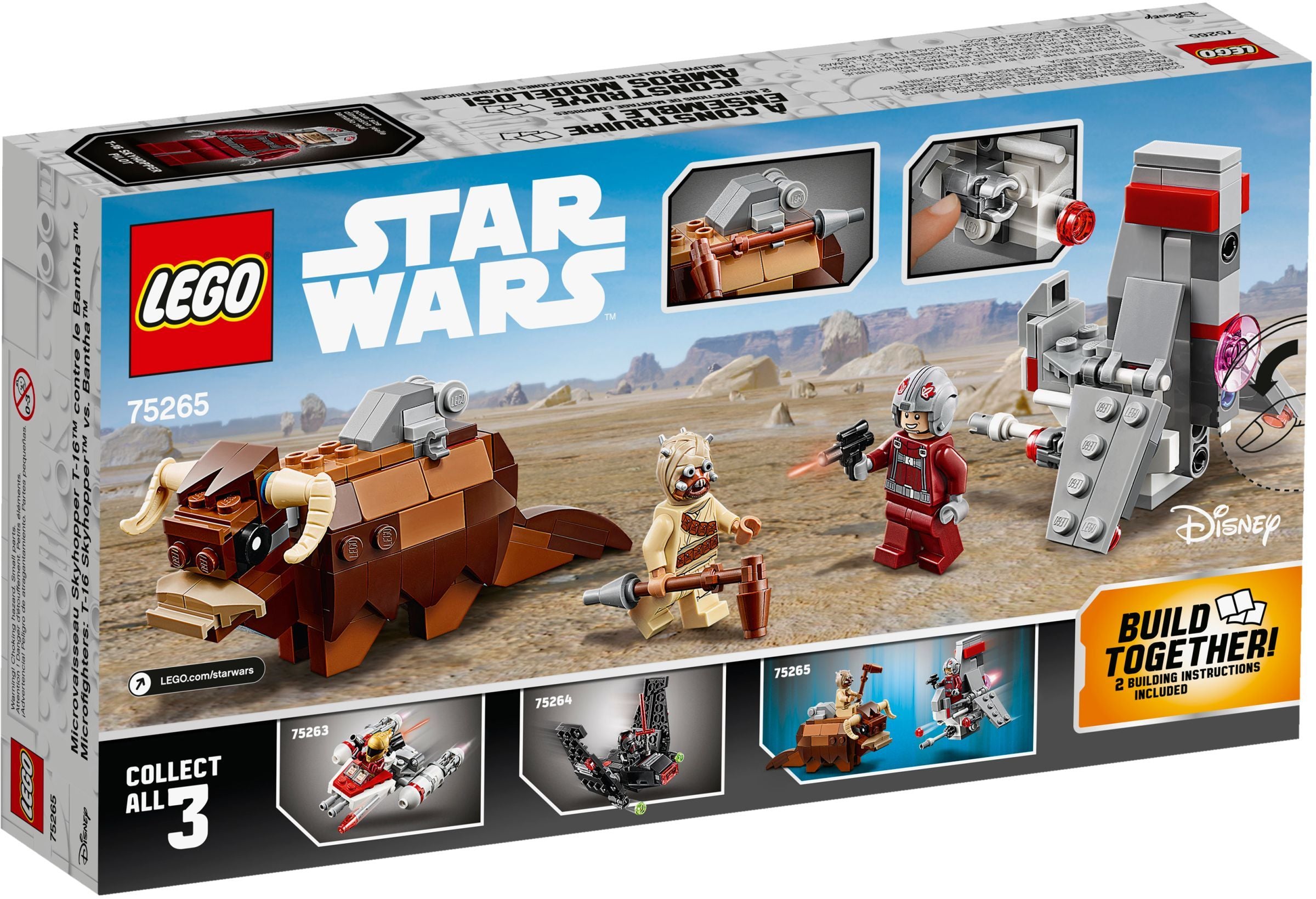 LEGO® Star Wars™ T-16 Skyhopper™ vs Bantha™ Microfighters 75265